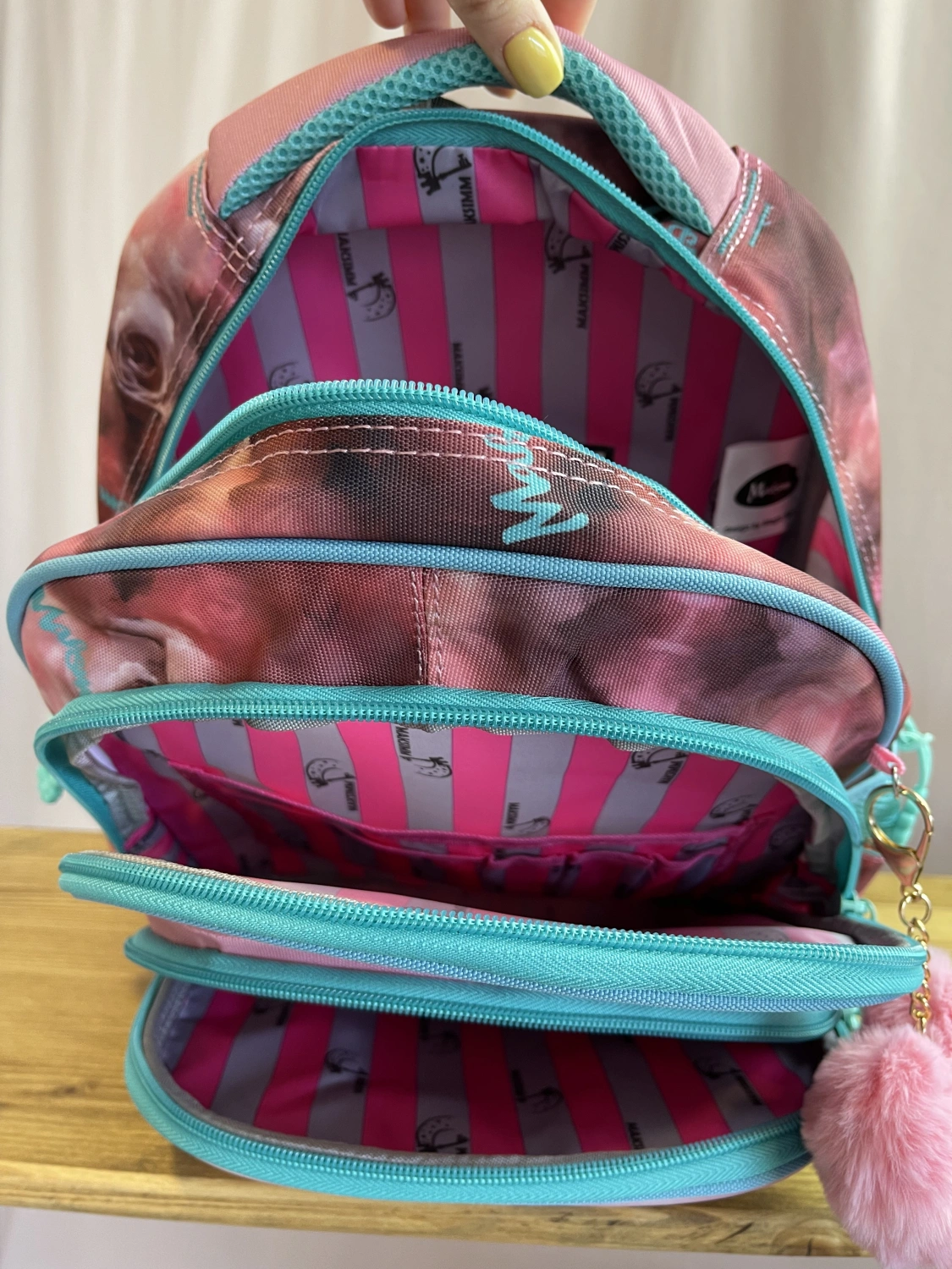 Рюкзак розовый Maksimm C127 фото 4