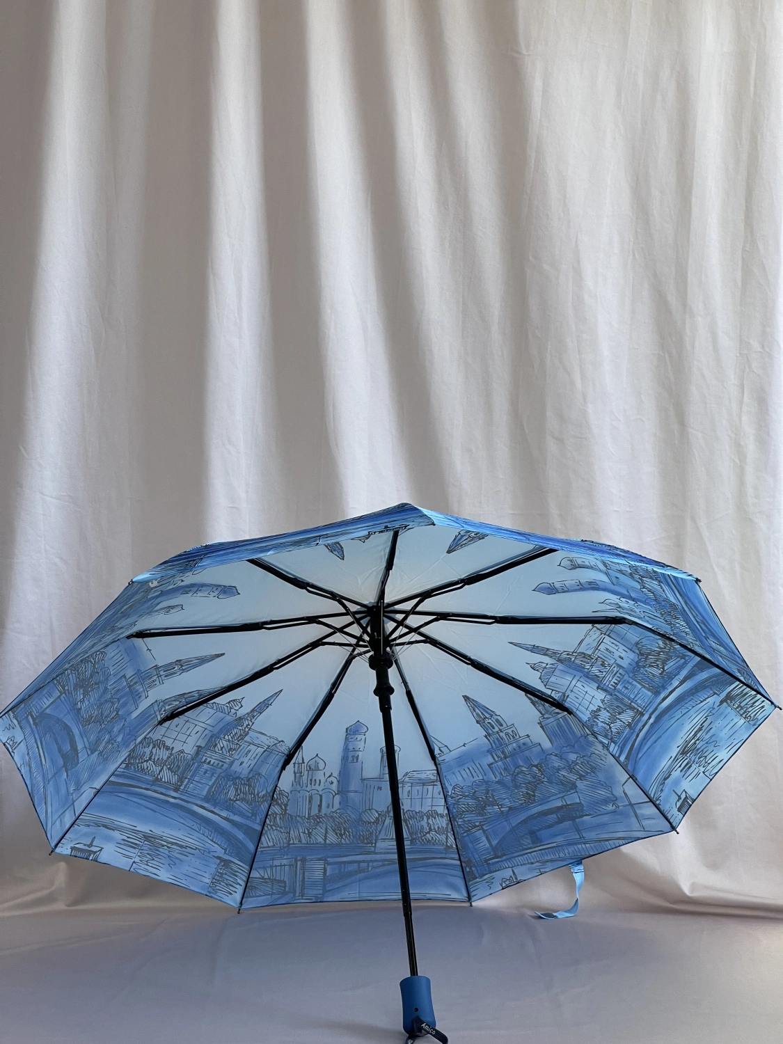 Зонт синий Amico 1341 фото 2