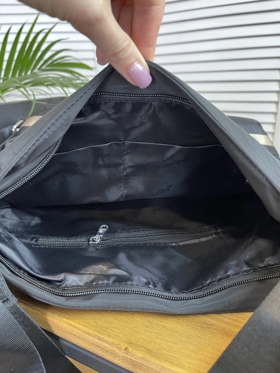 Сумка-рюкзак черный  1601 фото 3