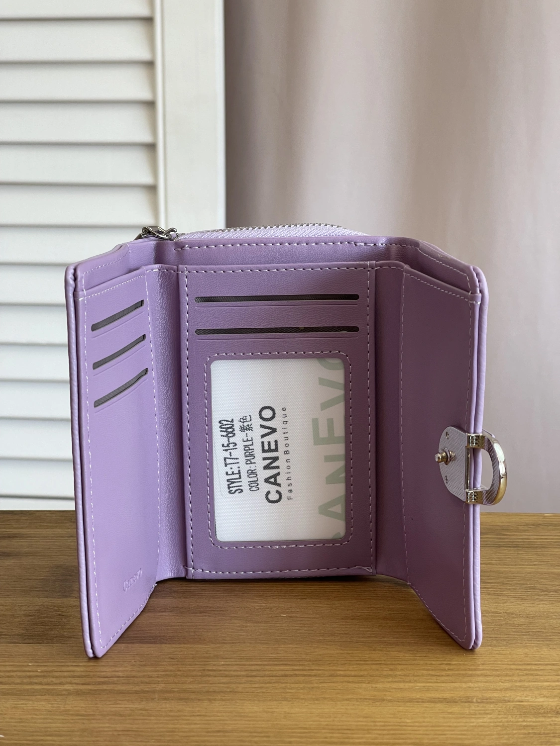 Кошелёк фиолетовый Canevo T7-15-662 фото 2