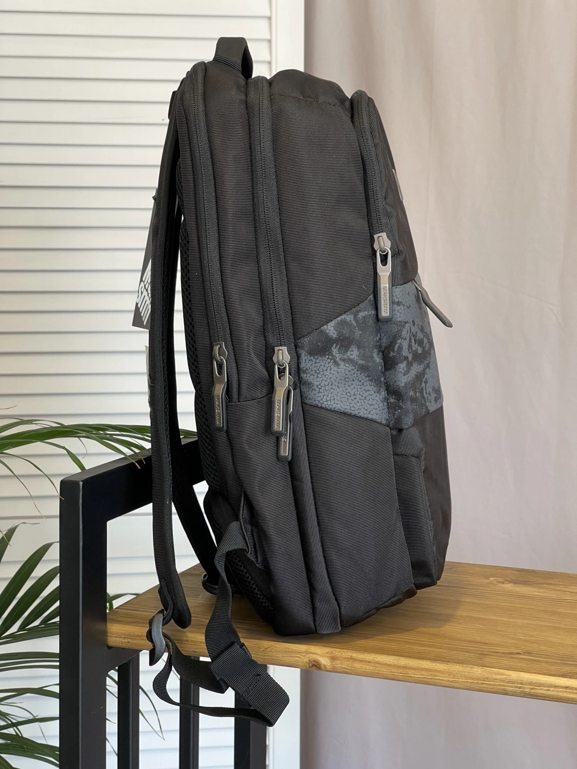 Рюкзак черный Maksimm E054-1 фото 2