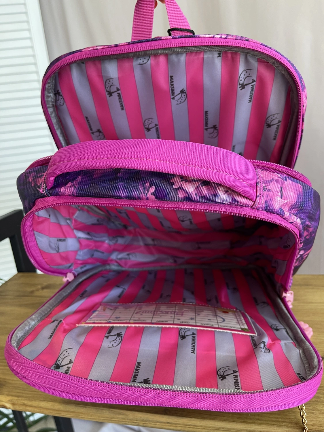 Рюкзак розовый Maksimm T016 фото 5