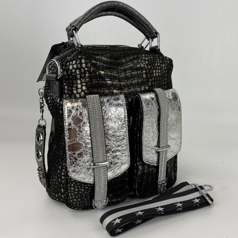 Сумка-рюкзак черный  K6342 фото 2