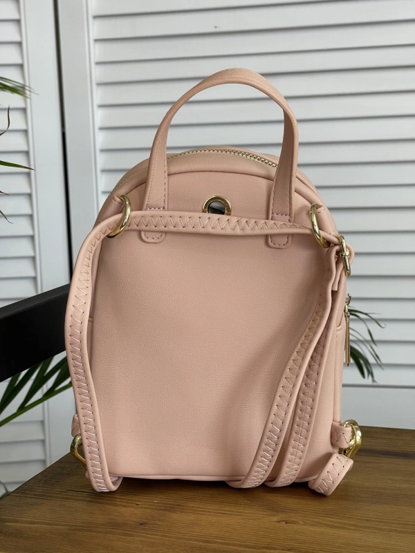 Сумка-рюкзак розовый  D876 фото 2