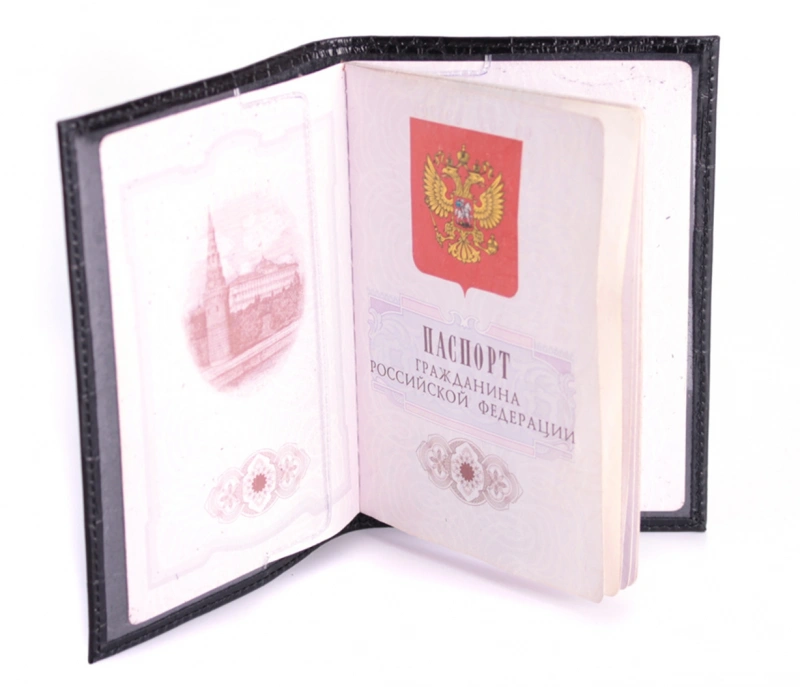 Обложка для паспорта FABULA O.1.KR черн 312-27 фото 2