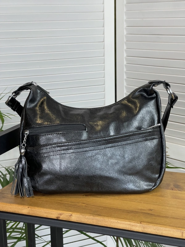 Сумка женская черная Dellilu 8108-723 фото 1