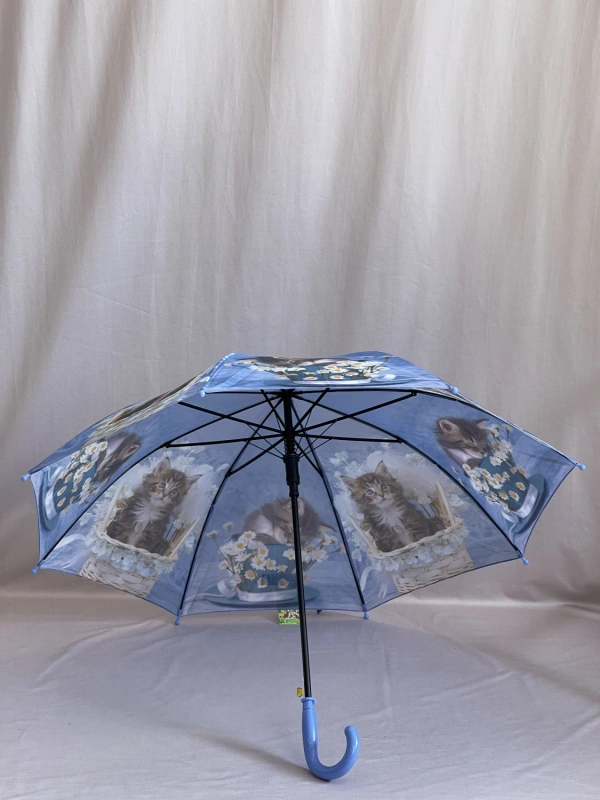 Зонт голубой  1545 фото 2
