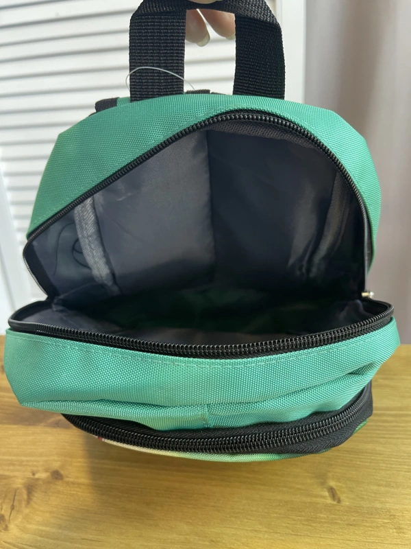 Рюкзак детский зеленый  фото 2