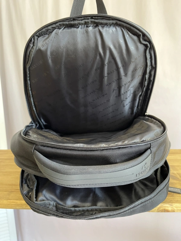 Рюкзак черный Maksimm E056-2 фото 4