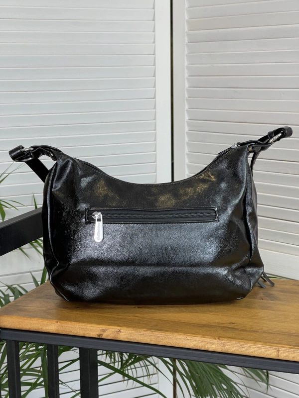 Сумка женская черная Dellilu 8108-723 фото 2