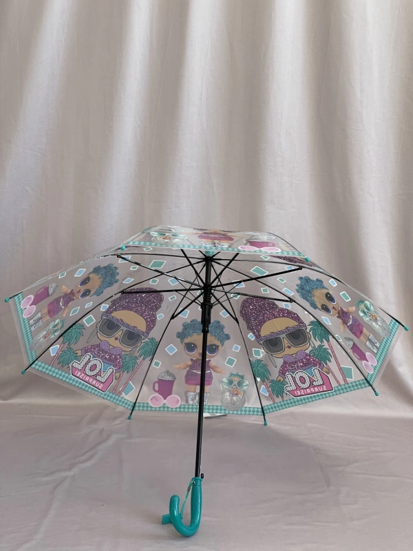 Зонт бирюзовый  1591 фото 2