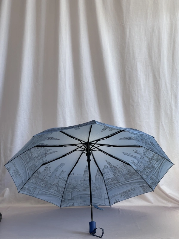 Зонт голубой Amico 1341 фото 2