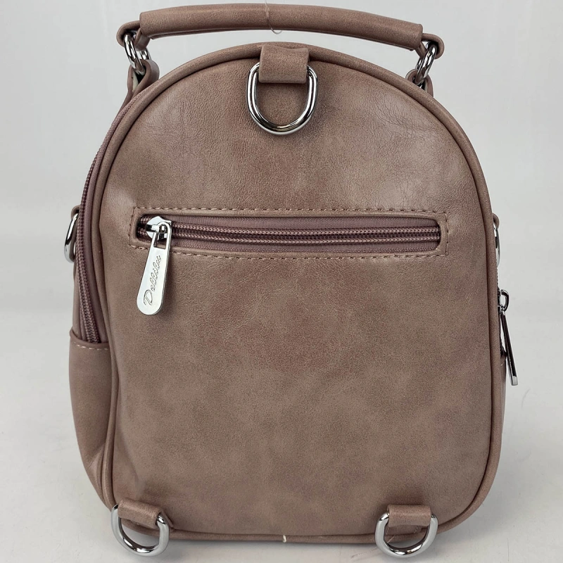 Сумка-рюкзак розовый Dellilu T8681 фото 3