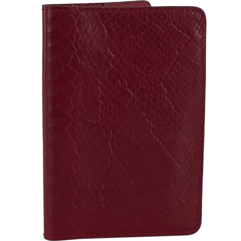 Обложка для паспорта красный Alexander Ts PR006 фото 1