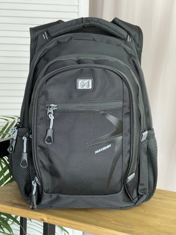 Рюкзак черный Maksimm E076-3 фото 1