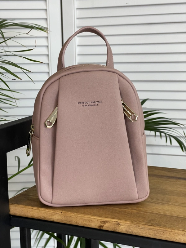 Сумка-рюкзак розовый  D876 фото 1