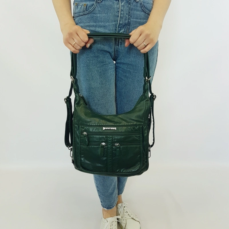 Сумка-рюкзак Sarsa 8004 зеленая