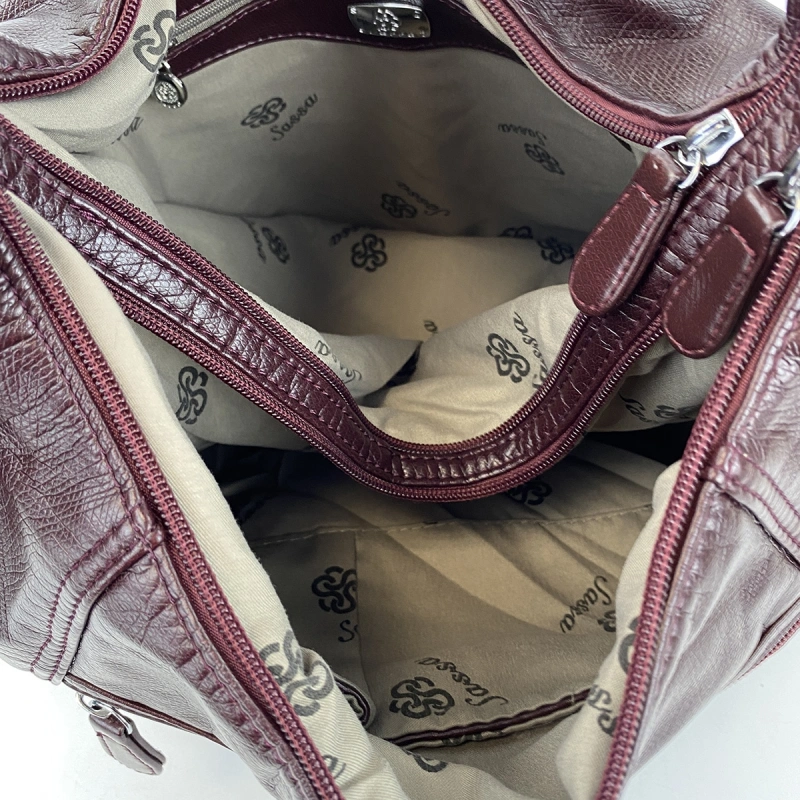 Сумка-рюкзак бордовый Sarsa 5088 фото 3