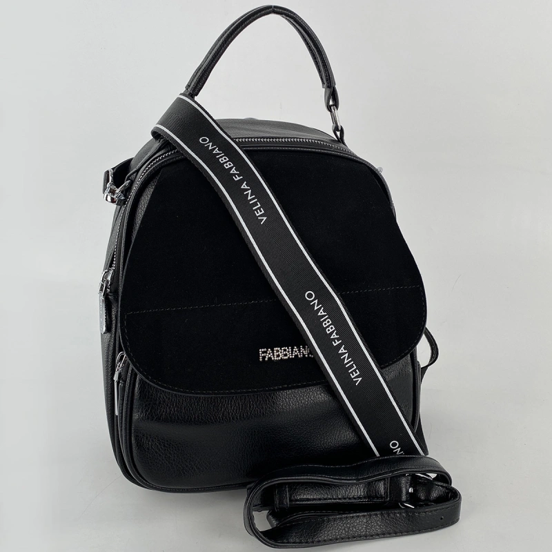 Сумка-рюкзак черный Vеlina Fabbiano 592654 фото 2