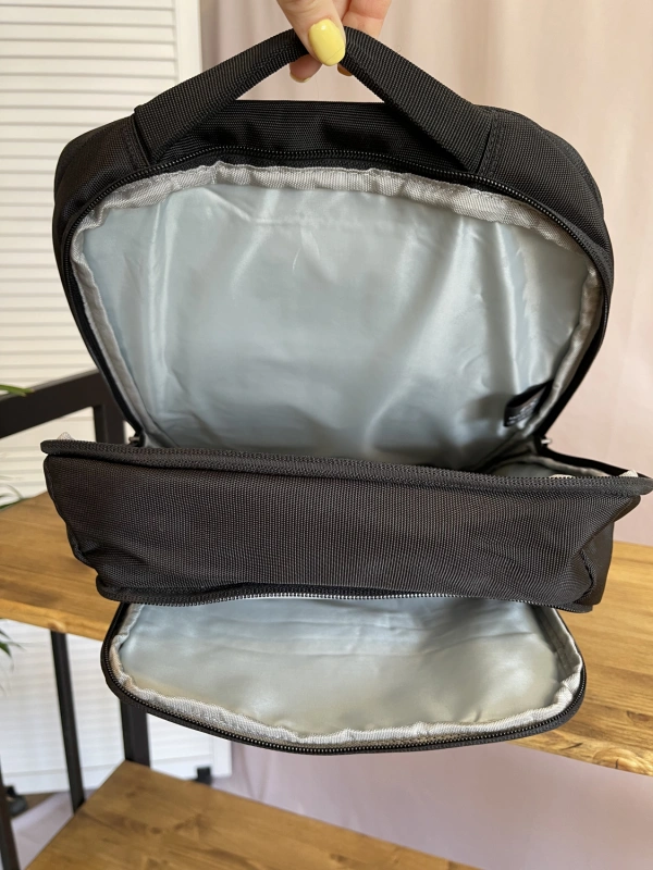 Рюкзак черный Maksimm E054-2 фото 4